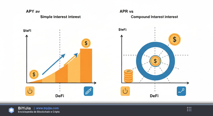 APY vs APR — ilustración conceptual