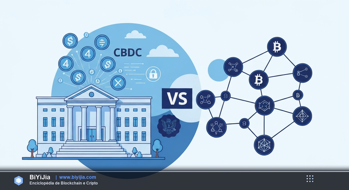 CBDC (Moneda Digital del Banco Central) — ilustración conceptual