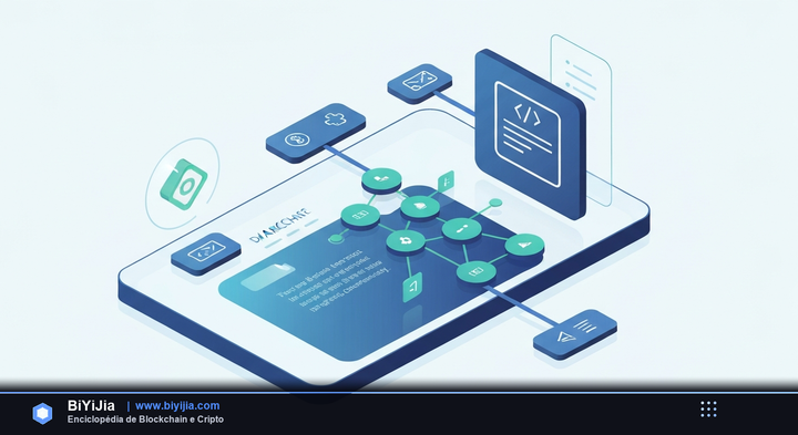 DApp (Aplicación Descentralizada) — ilustración conceptual