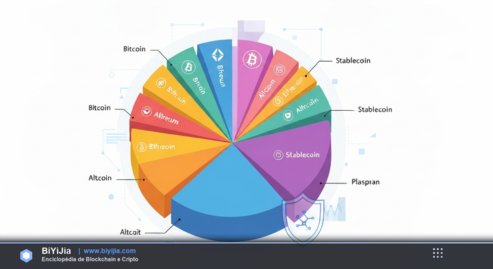 Diversificación de Portafolio Cripto — ilustración conceptual