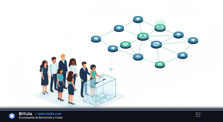 DPoS (Prueba de Participación Delegada) — ilustración conceptual