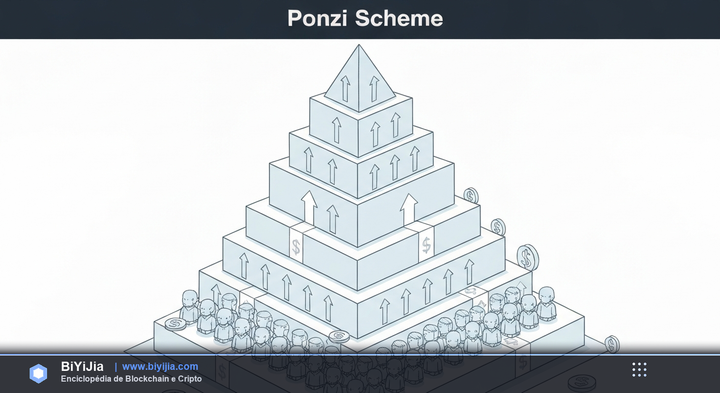 Esquema Ponzi — ilustración conceptual