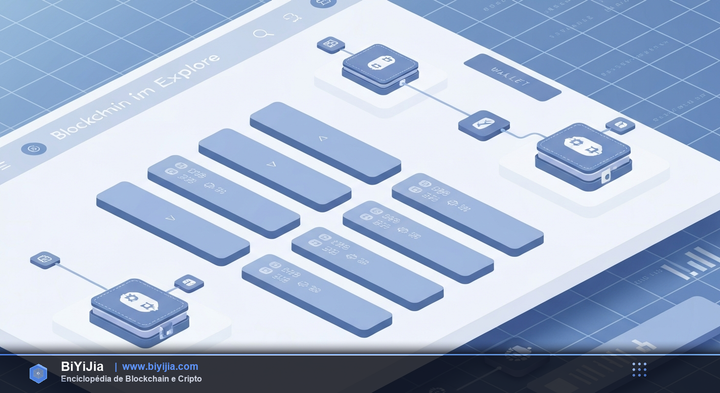 Explorador de Bloques (Block Explorer) — ilustración conceptual