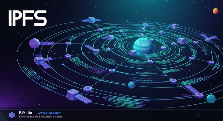IPFS (Sistema de Archivos Interplanetario) — ilustración conceptual