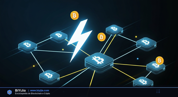 Lightning Network (Red Relámpago) — ilustración conceptual