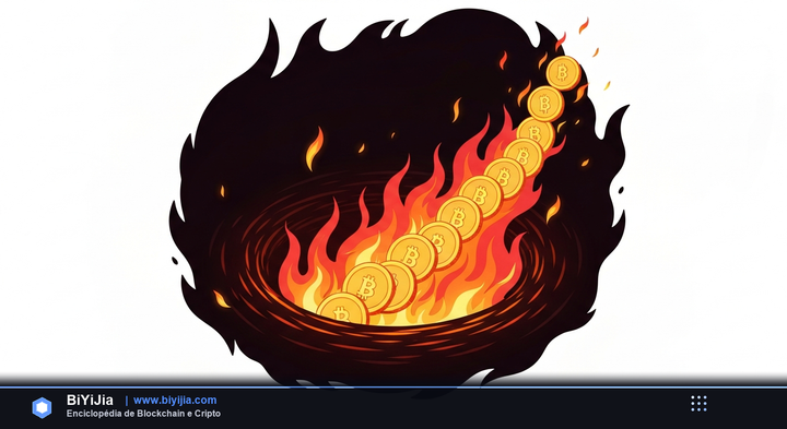Quema de Tokens (Token Burn) — ilustración conceptual