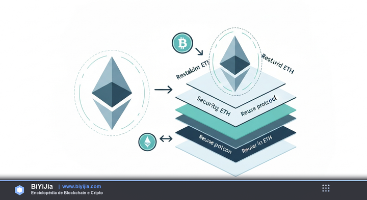 Restaking (Re-Staking) — ilustración conceptual