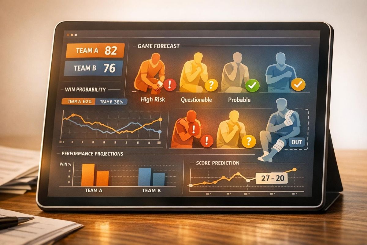 Adjusting Pre-Game Models for Injury Risks