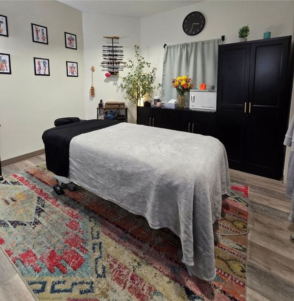 Massage therapy room at Muse Bodywork in Mount Laurel, NJ