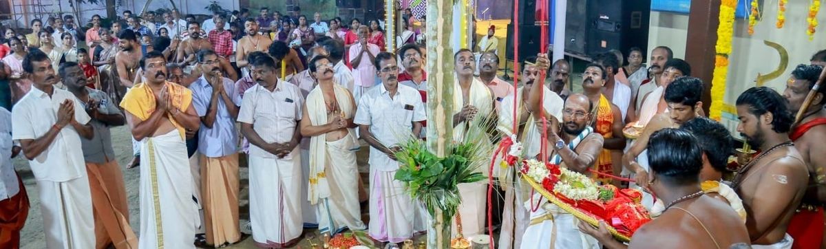 പട്ടശ്ശേരി ശ്രീഘണ്ഠാകര്‍ണ്ണ-ഭഗവതി ക്ഷേത്രത്തില്‍ ഉത്സവം കൊടിയേറി