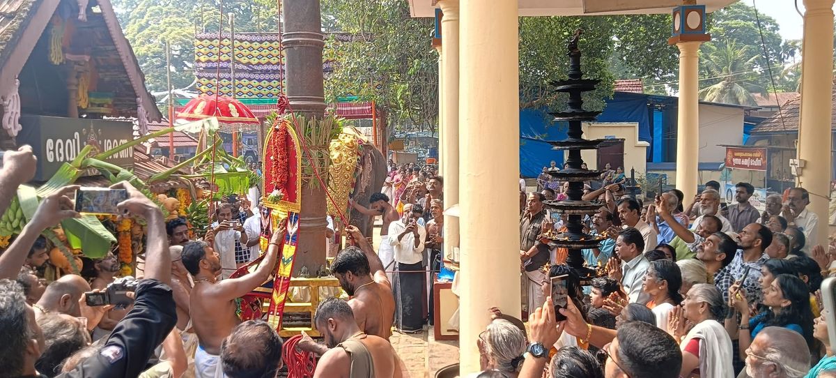 വടയാർ മേജർ ഇളങ്കാവ് ദേവീക്ഷേത്രത്തിൽ കൊടിയേറി