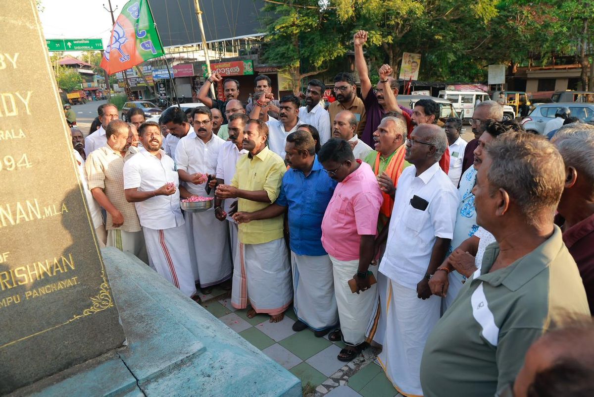 നാടുണർത്തി കെ. അജിത്തിൻ്റെ റോഡ് ഷോ