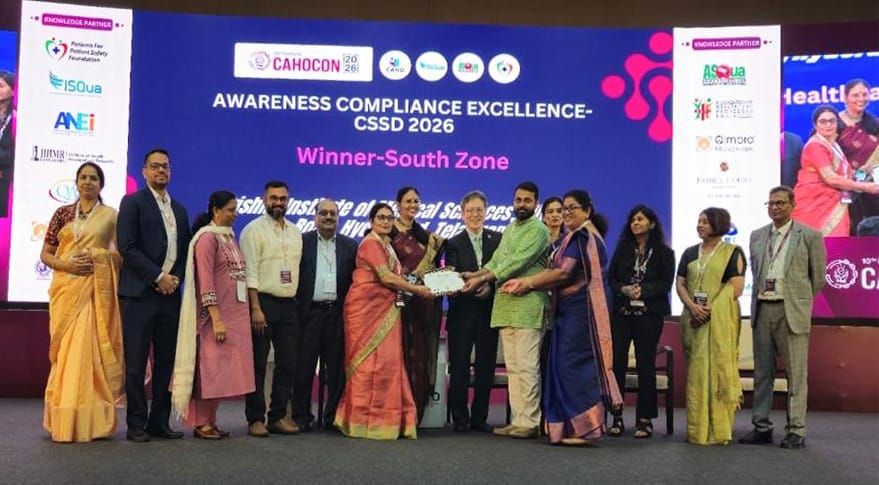 മാർ സ്ലീവാ മെഡിസിറ്റിയുടെ സി.എസ്.എസ്.‍ഡി വിഭാഗത്തിനു ദേശീയ പുരസ്കാരം