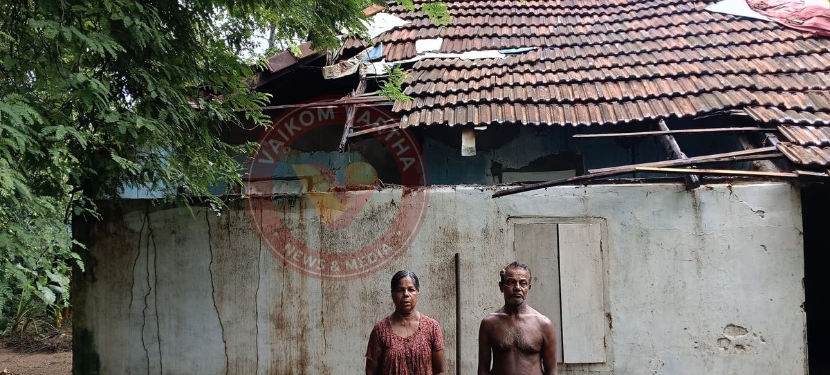കനത്ത മഴയിൽ വീടു തകർന്നു
