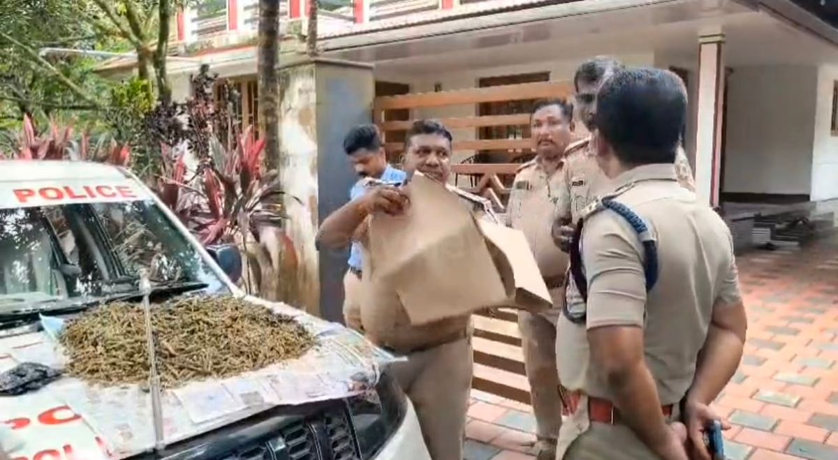 പാലാ പൂവരണിയിൽ വൻ കഞ്ചാവ് വേട്ട