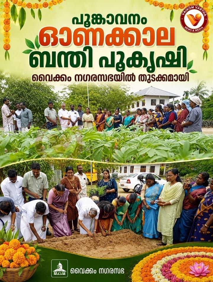 പൂങ്കാവനം: ഓണക്കാല ബന്തിപ്പൂ കൃഷിക്ക് നഗരസഭയിൽ തുടക്കമായി