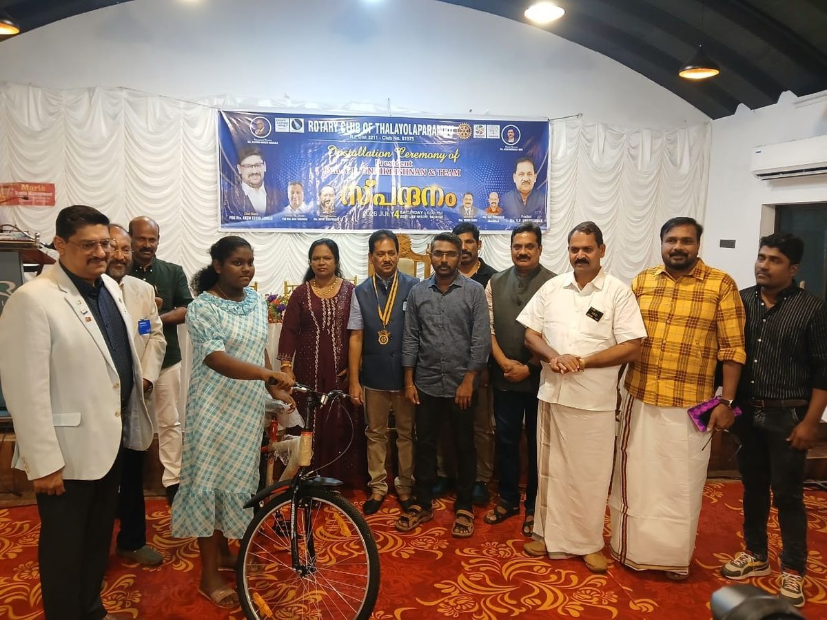 തലയോലപറമ്പ് റോട്ടറി ക്ലബ്ബിന് പുതിയ ഭരണസമിതി