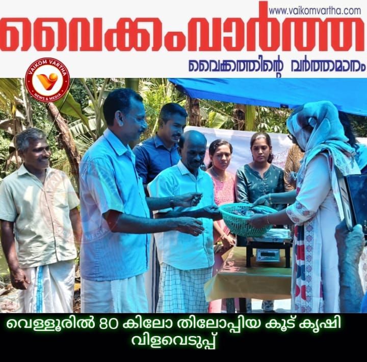 കൂട് മത്സ്യകൃഷി വിളവെടുത്തു
