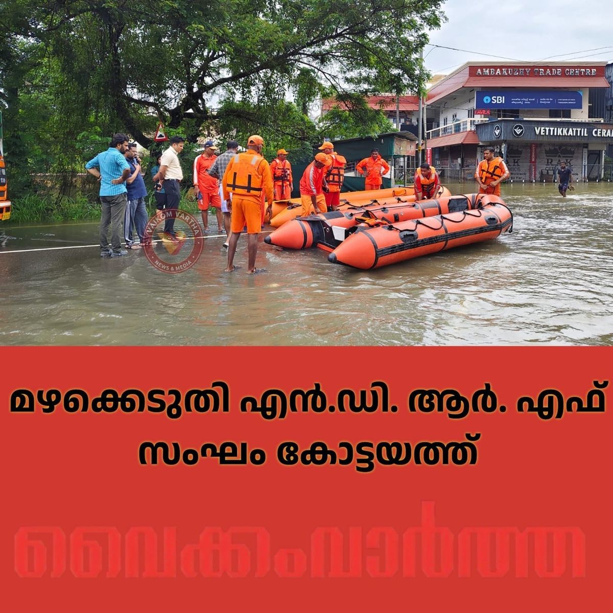 മഴക്കെടുതി: എൻ.ഡി.ആർ.എഫ് സംഘം കോട്ടയത്ത്