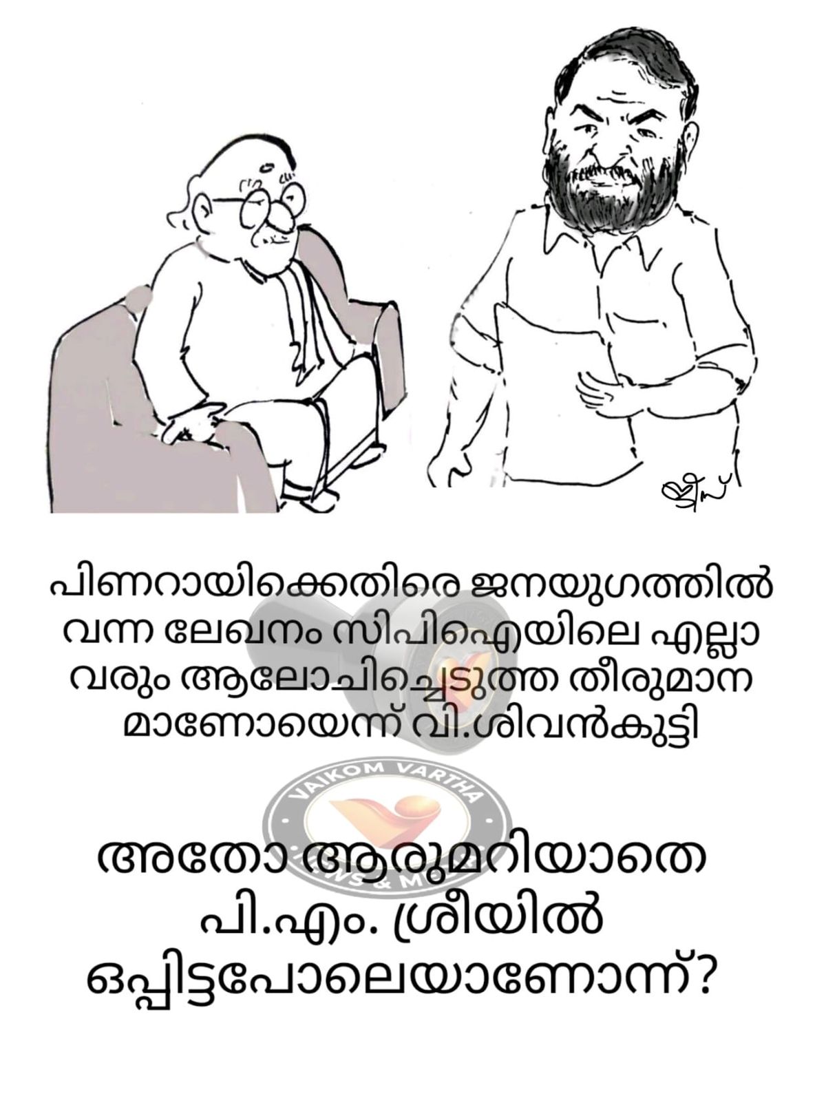 വൈക്കത്തുകാരൻ: കാർട്ടൂൺ പരമ്പര