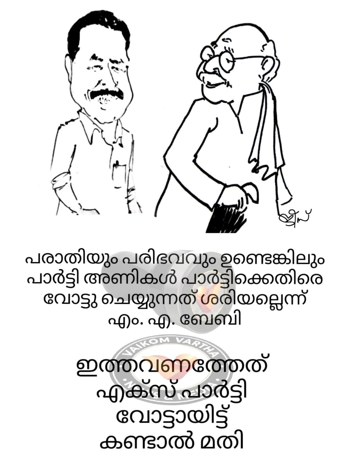വൈക്കത്തുകാരൻ: കാർട്ടൂൺ പരമ്പര