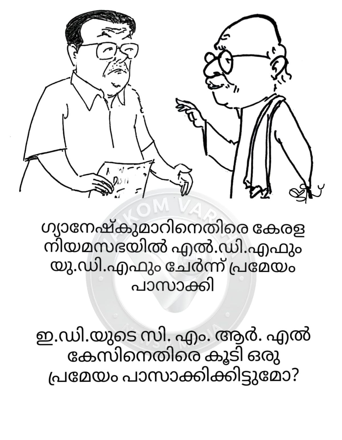 വൈക്കത്തുകാരൻ: കാർട്ടൂൺ പരമ്പര