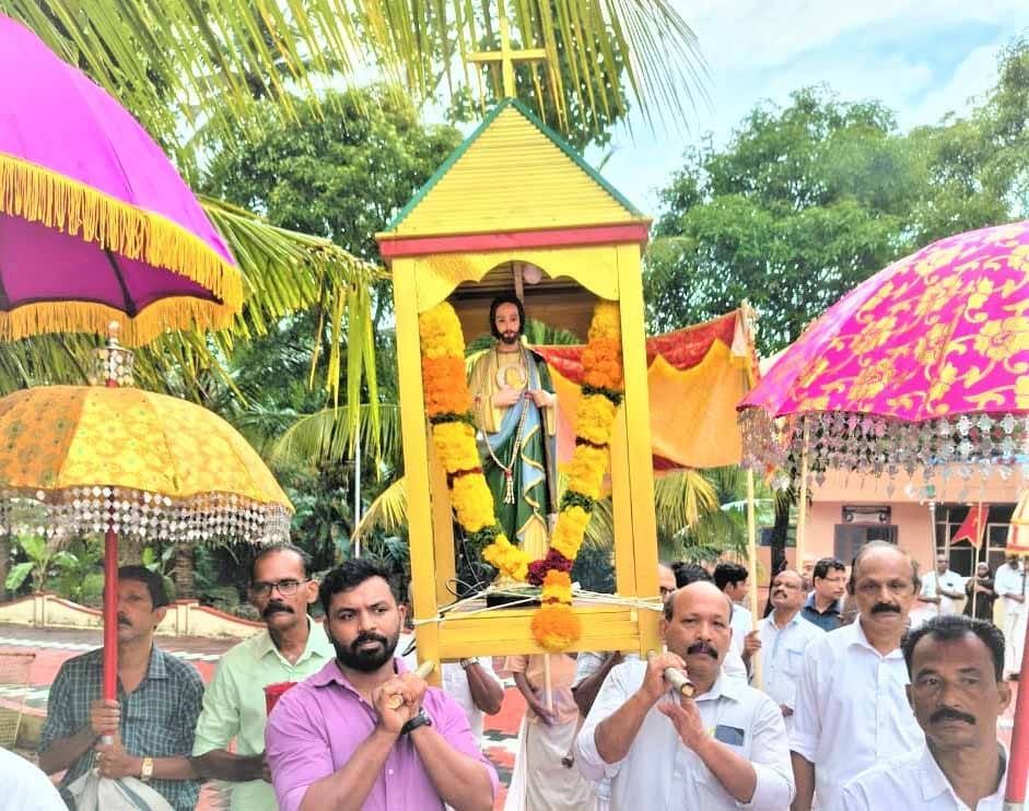 വിശുദ്ധ യൂദാ തദേവൂസിന്റെ തിരുനാൾ ആഘോഷം ഭക്തി നിർഭരം