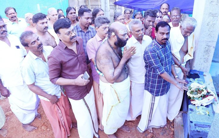 ധ്രുവപുരം മഹാദേവ ക്ഷേത്രത്തില്‍ തിടപ്പളളിയുടെ കട്ടളവെയ്പ്പ് നടത്തി