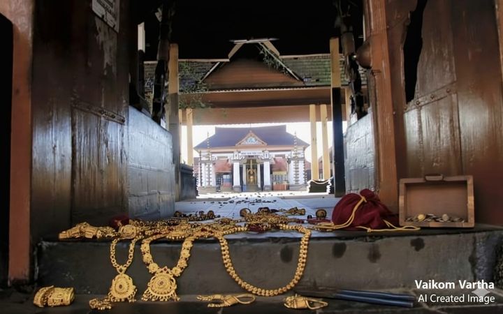 വൈക്കം മഹാദേവ ക്ഷേത്രത്തിൽ നിന്ന് നഷ്‌ടപ്പെട്ടത് 32 പവൻ