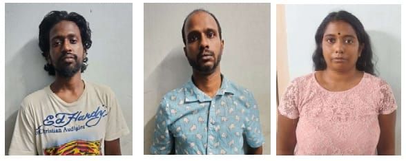 വൈക്കത്ത് ലഹരിമരുന്നുമായി മൂന്നു പേർ പിടിയിൽ