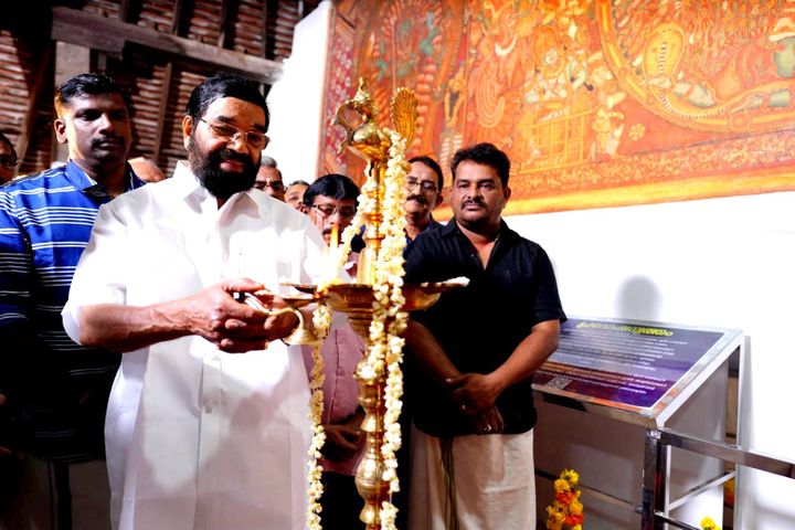 ഏറ്റുമാനൂർ മഹാദേവക്ഷേത്രത്തിലെ ചുമർച്ചിത്രങ്ങളുടെ സംരക്ഷണ ജോലികൾ പൂർത്തിയാക്കി