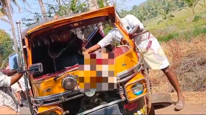 ഓട്ടോറിക്ഷ തെങ്ങിലിടിച്ച് മറിഞ്ഞ് യാത്രക്കാരൻ മരിച്ചു