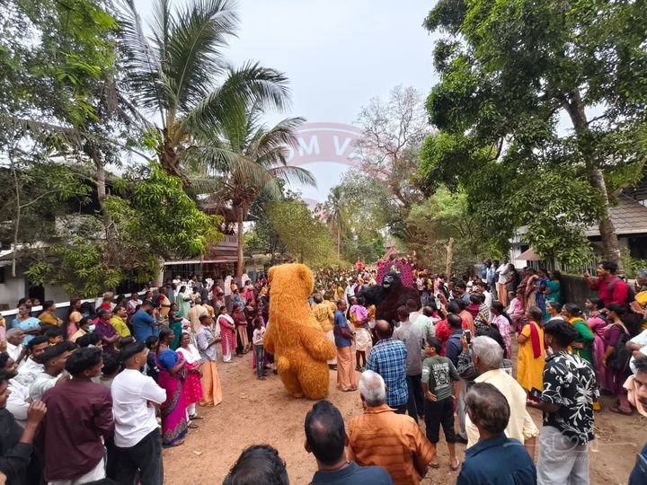 പനങ്കാവ് ദേവീ ക്ഷേത്രത്തിലെ പൂരക്കാഴ്ച്ച വർണാഭമായി
