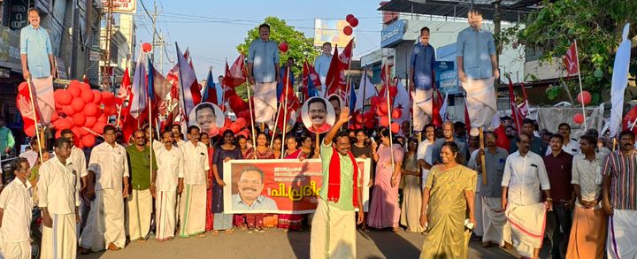 പ്രചാരണത്തിന് ആവേശം പകർന്ന് എൽ.ഡി.എഫ് റോഡ് ഷോ