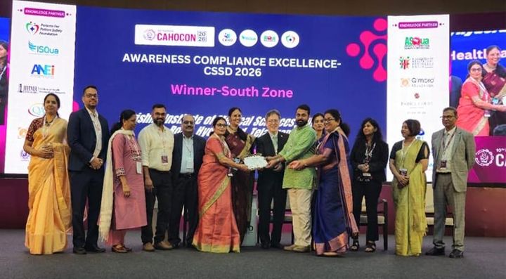 മാർ സ്ലീവാ മെഡിസിറ്റിയുടെ സി.എസ്.എസ്.‍ഡി വിഭാഗത്തിനു ദേശീയ പുരസ്കാരം