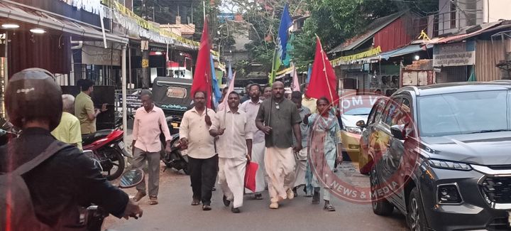 കേരള ഹർത്താൽ തലയോലപ്പറമ്പിൽ പ്രകടനം