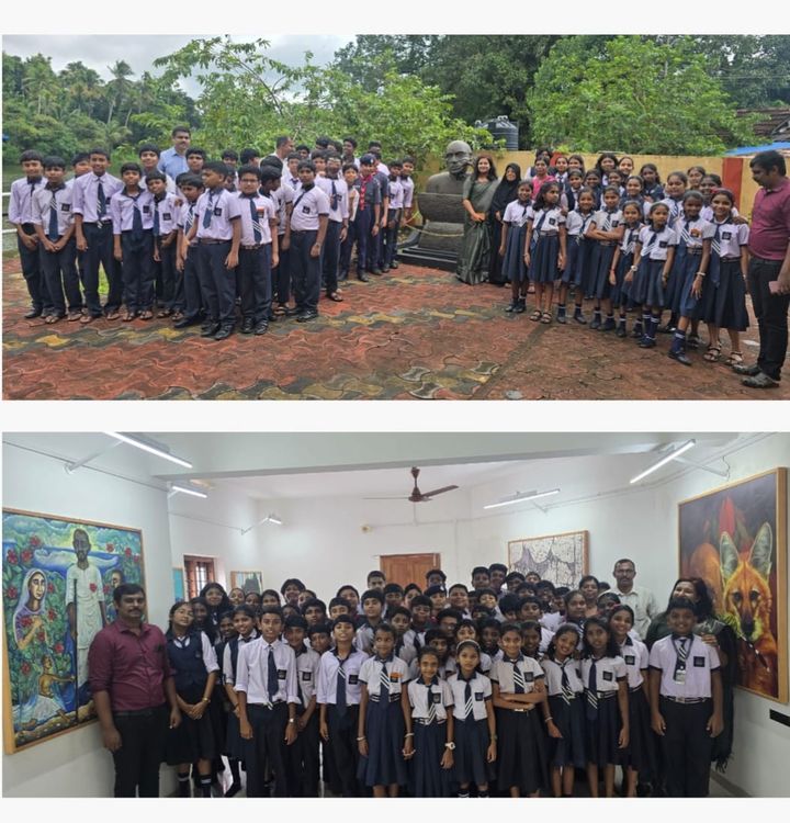 കുന്നപ്പിള്ളി ബാപ്പുജി സെൻട്രൽ സ്കൂൾ വിദ്യാർത്ഥികൾ ബഷീർ സ്മാരകം സന്ദർശിച്ചു
