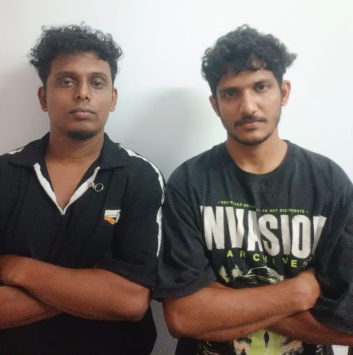 എം.ഡി.എം.എ.യുമായി രണ്ടു യുവാക്കൾ തലയോലപ്പറമ്പിൽ പിടിയിൽ