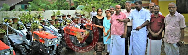 വനം സൗത്ത് പാടശേഖര സമിതിക്ക് പവര്‍ ട്രില്ലറുകള്‍ വിതരണം ചെയ്തു