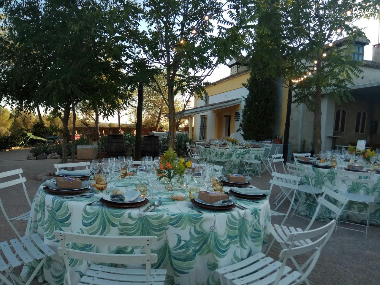Hacienda Campo y Olivo, finca pequeña en Madrid ideal para bodas íntimas en plena naturaleza con un ambiente acogedor y elegante.