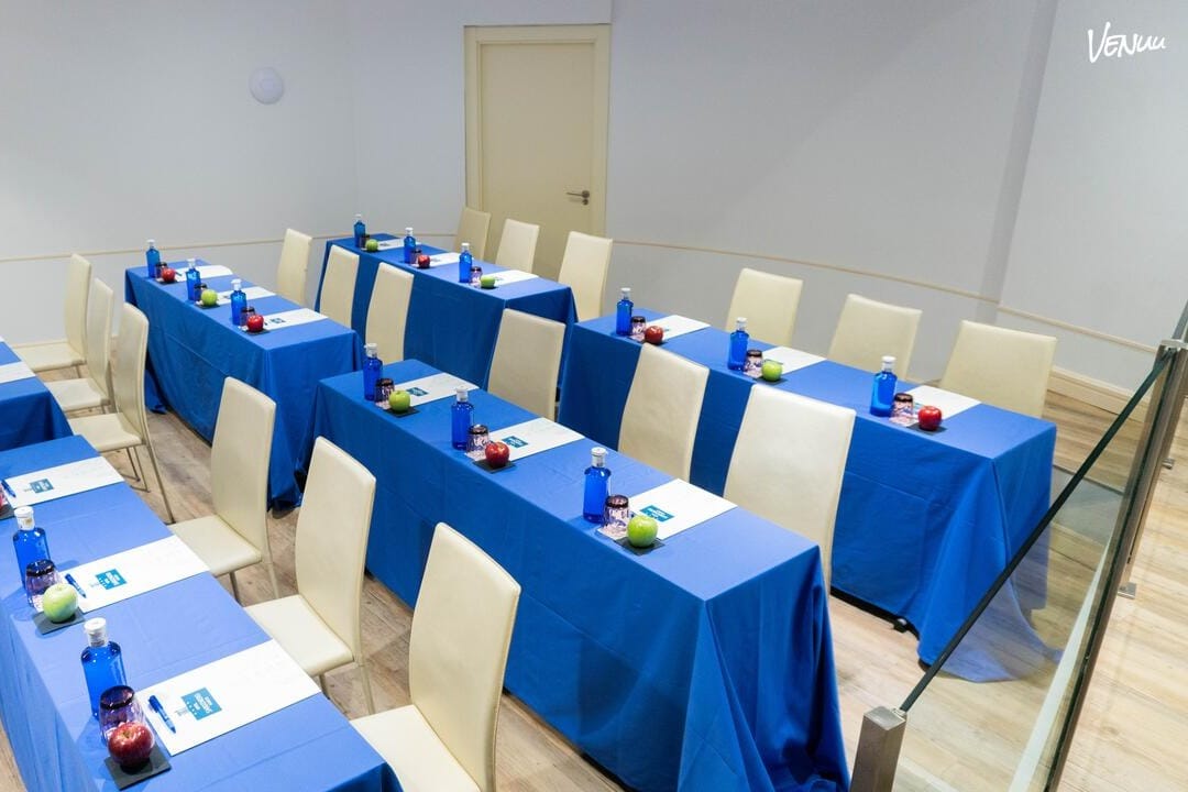 Sala Board Room en Hotel Sardinero, un espacio ejecutivo con encanto para reuniones y presentaciones top.