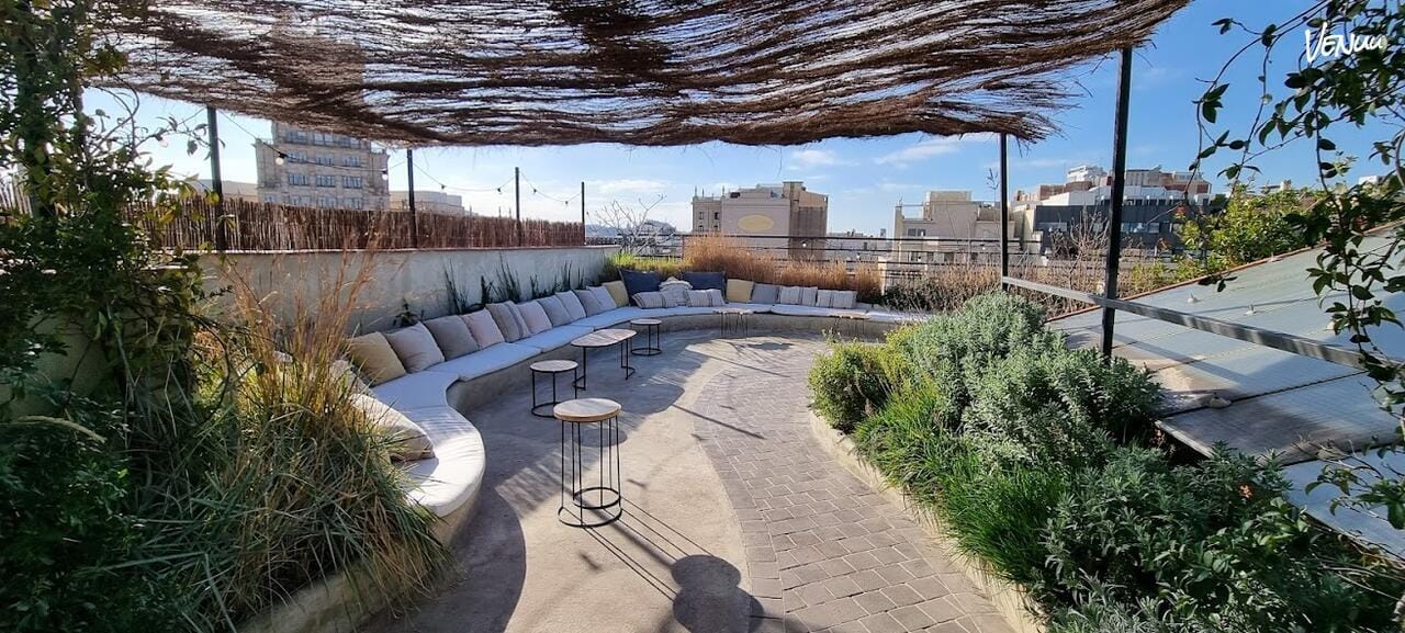 Terraza 20 Barcelona espacio para celebraciones privadas.
