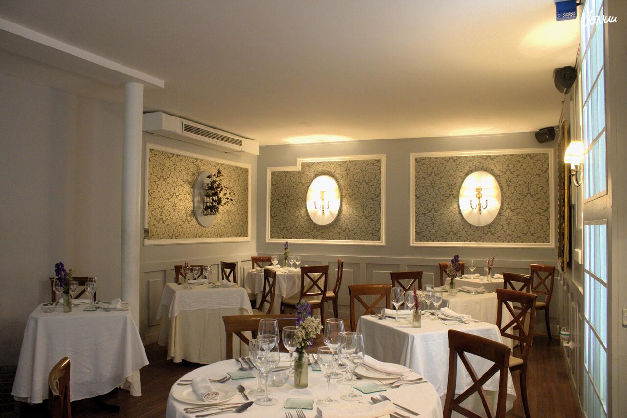 La Favorita Madrid preparada para comida de empresa elegante.