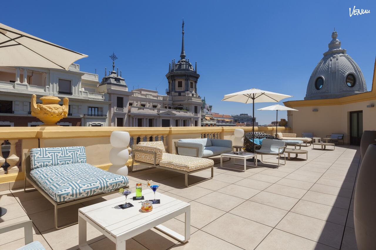 Terraza Grande del Hotel Sardinero Madrid para celebraciones al aire libre en Madrid capital.