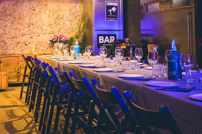  Metric Bunker, espacio privado y original para cenas y celebraciones familiares en Barcelona.