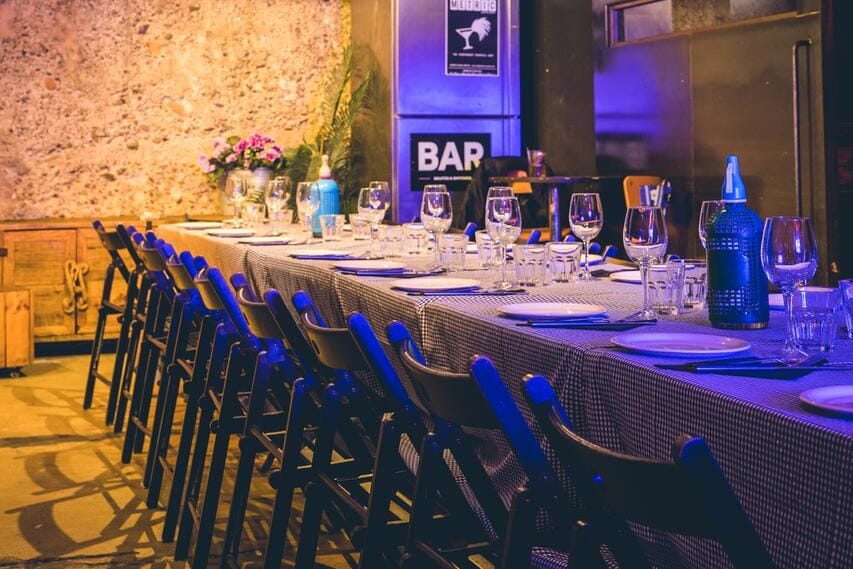 Metric / Búnker, comedor privado para celebraciones y cenas de grupos en Barcelona.