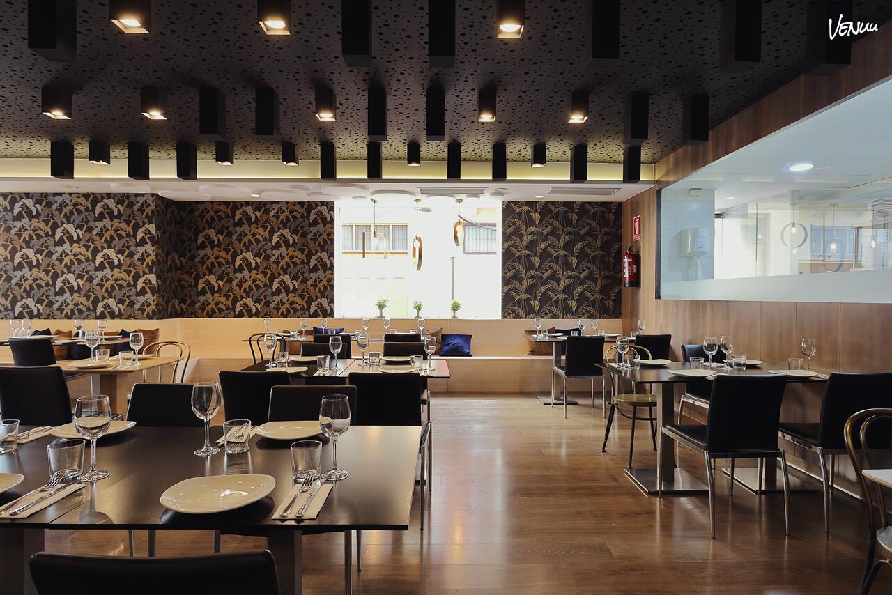 Restaurante Atmosphère, restaurante elegante y bonito para celebraciones especiales en Valencia.