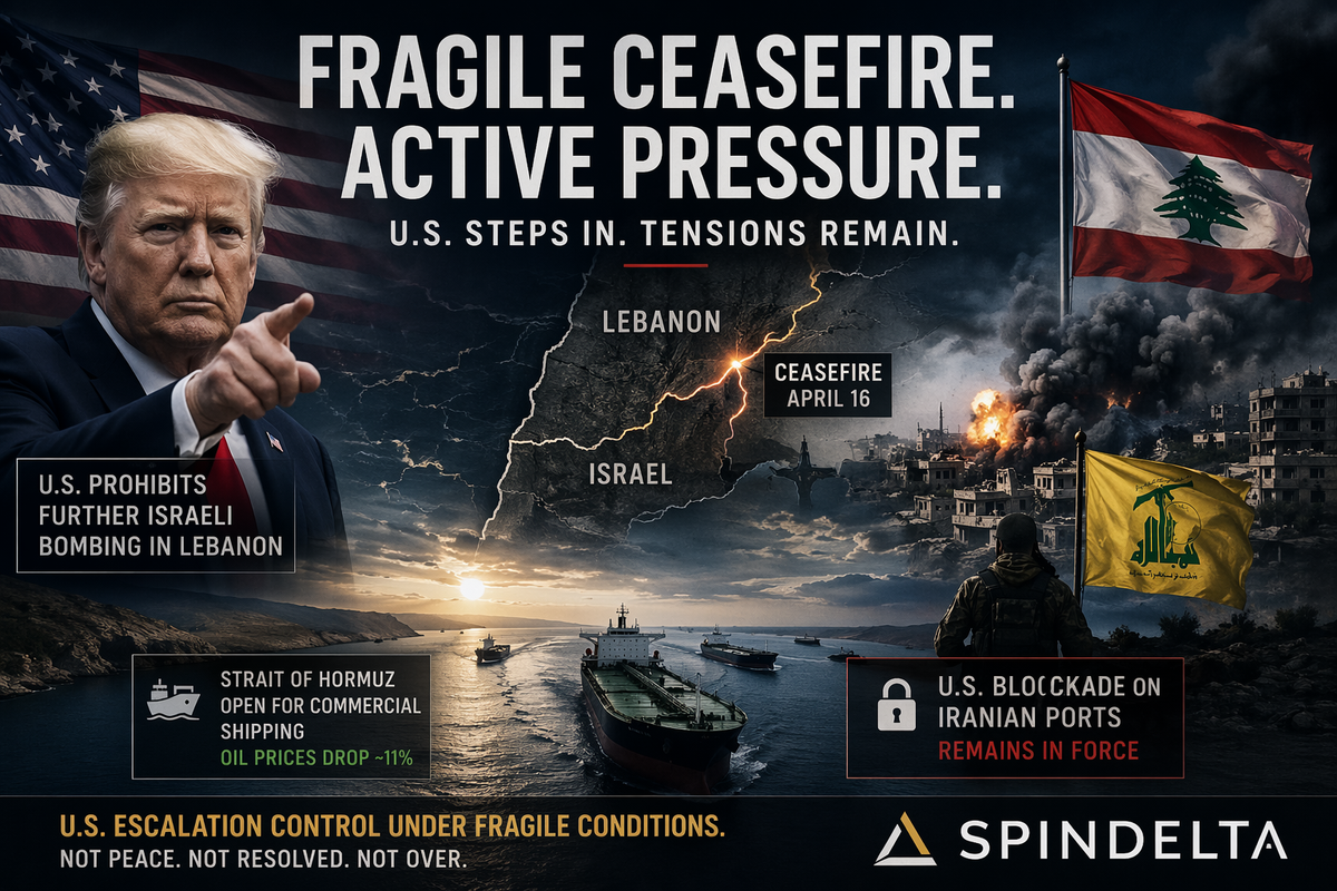 FRAGILE CEASEFIRE. ACTIVE PRESSURE. U.S. STEPS IN. TENSIONS REMAIN.