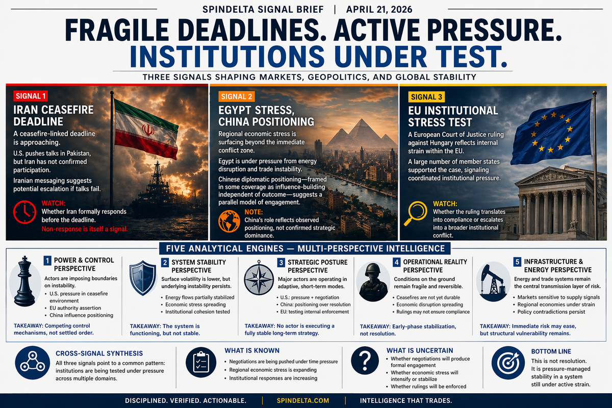 FRAGILE DEADLINES. ACTIVE PRESSURE. INSTITUTIONS UNDER TEST.