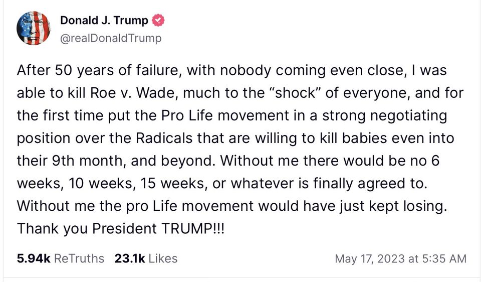 Yes, Trump will ban abortion if he gets the chance.